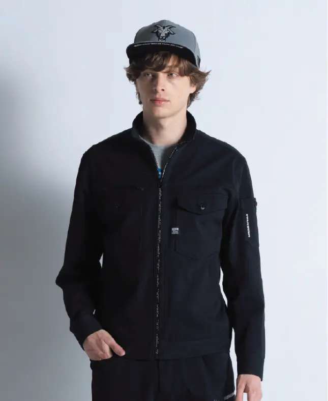 #3160 カットソーストレッチワークジャケット