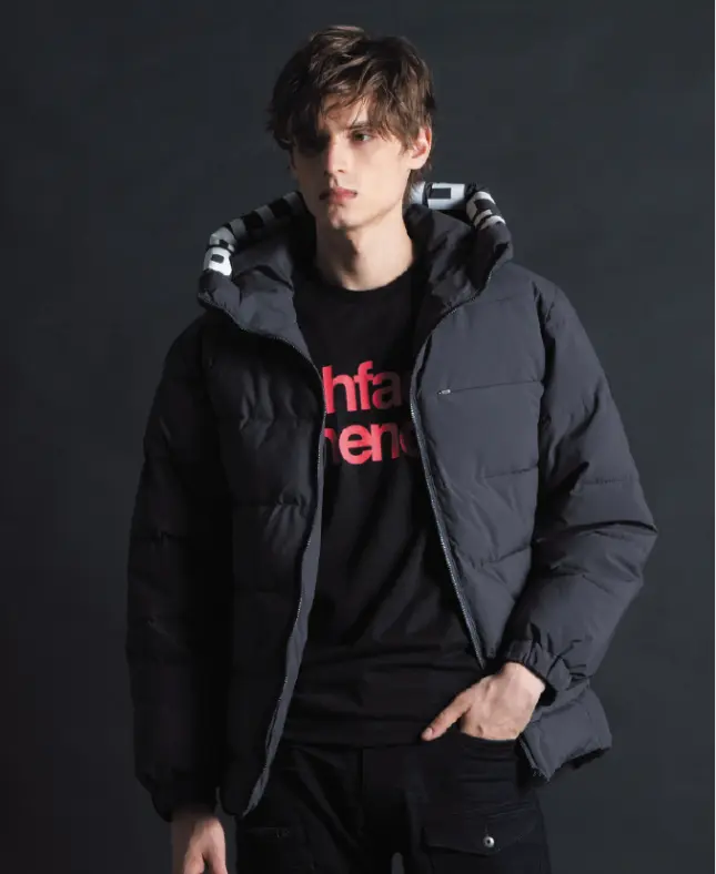 #9568 アルミストレッチジャケットパーカー