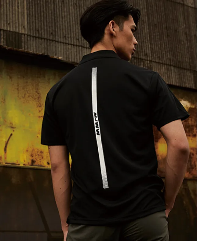 MJWW-08 プリント半袖ポロシャツ