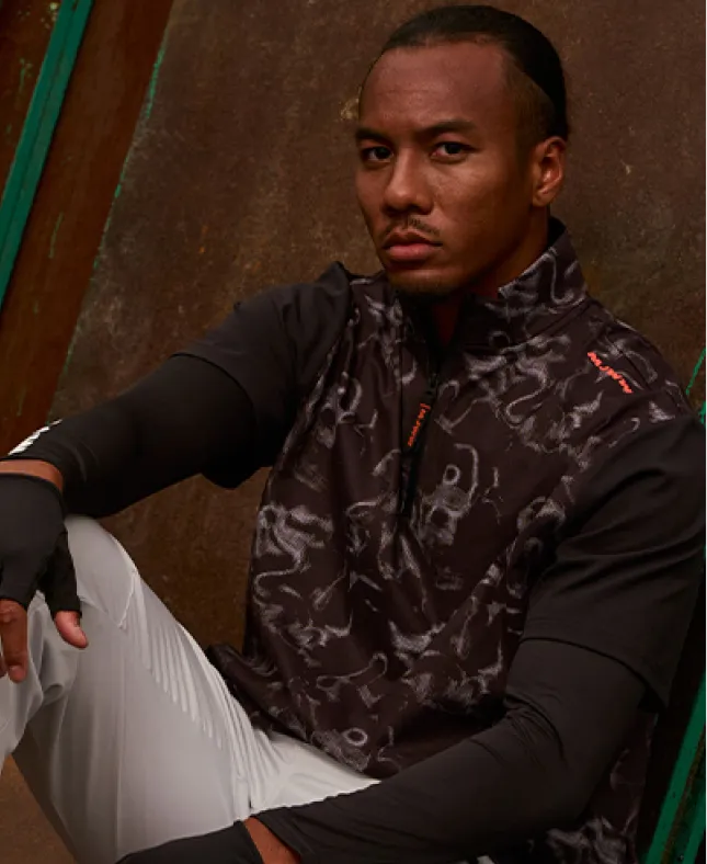 MJWW-12 プレミアムコットンライクZIPポロシャツ