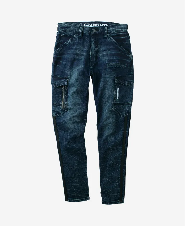 GC-A812 デニムラインカーゴパンツ