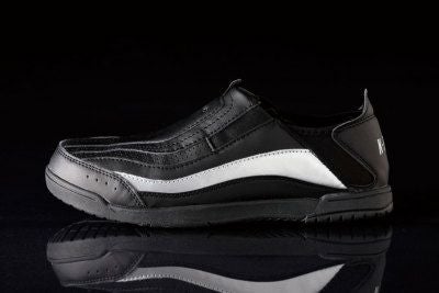 KZS-100 脱ぎ履きが楽なスリッポンタイプのカカト踏みセーフティシューズ。鉄芯