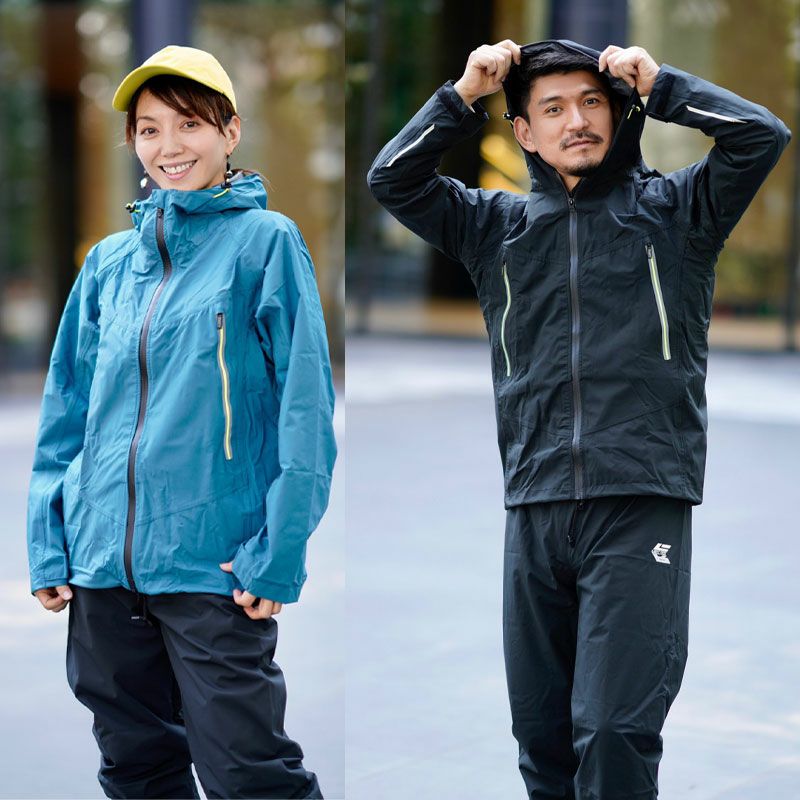 Makku 全方向ストレッチ アークライトレインスーツ 上下セット
