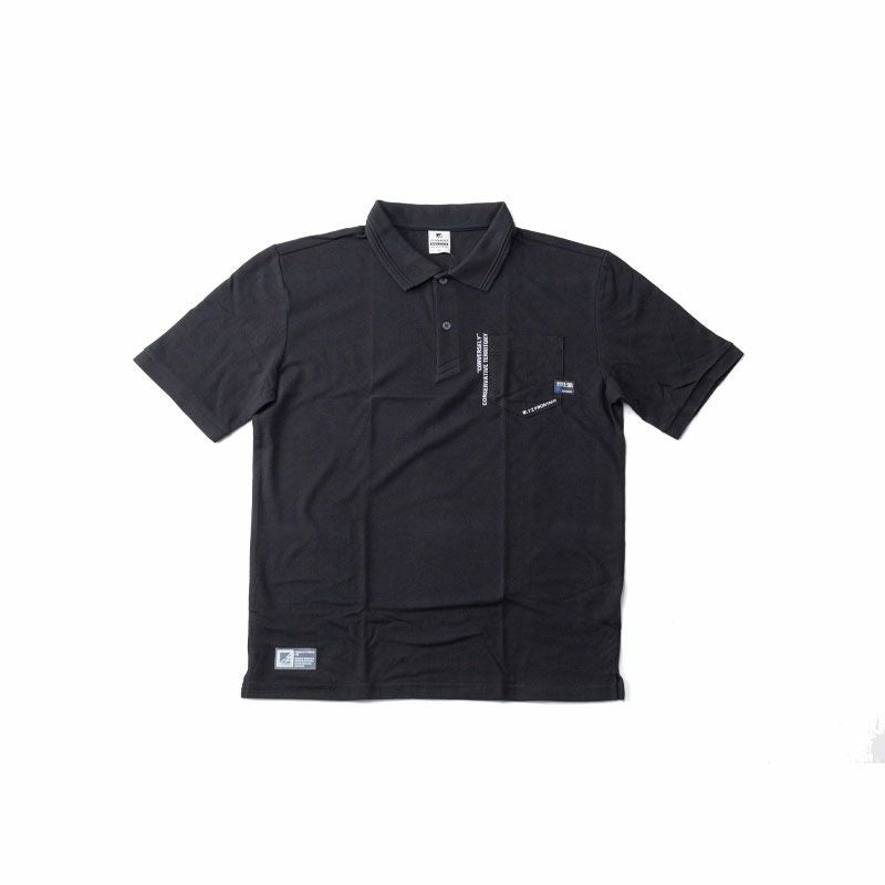 鹿の子半袖ポロシャツ