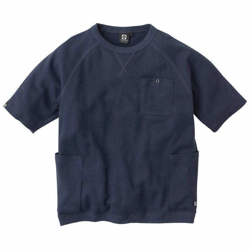 コーコス【CO-COS】 G-437 5ポケット半袖ワッフルTシャツ - たまゆら