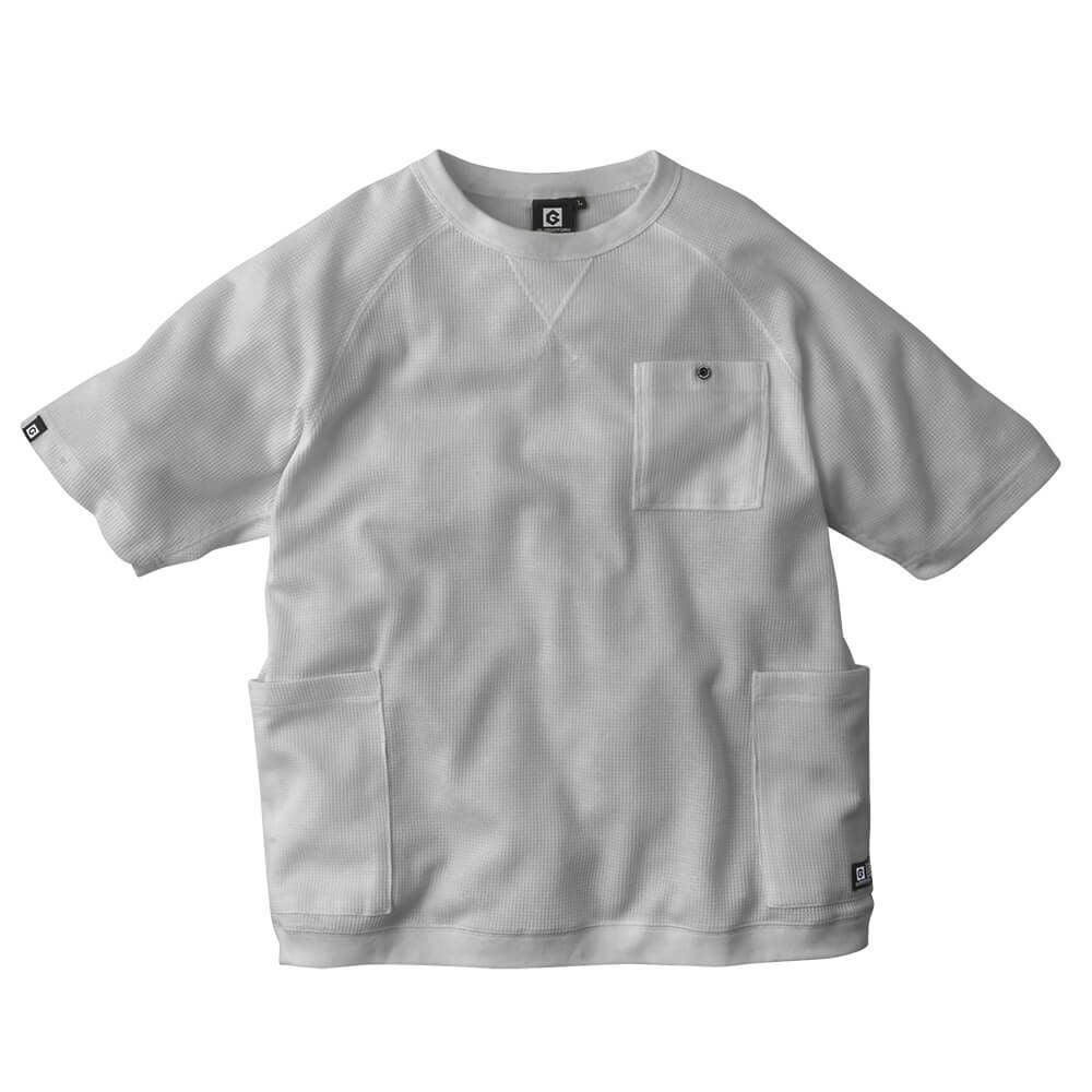 コーコス【CO-COS】 G-437 5ポケット半袖ワッフルTシャツ - たまゆら