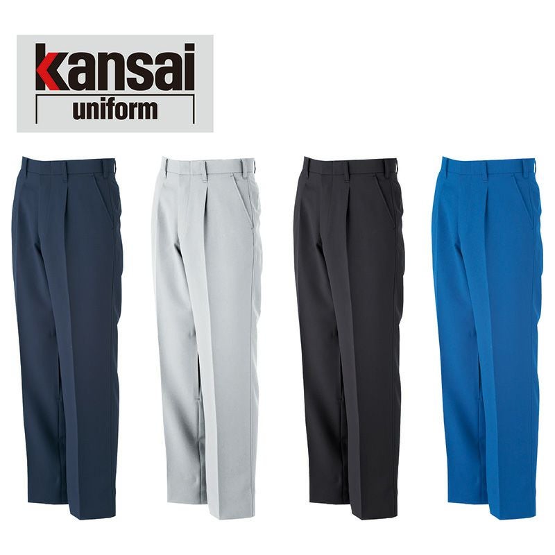 80045 カンサイのスラックス ひざラックプリーツ付き