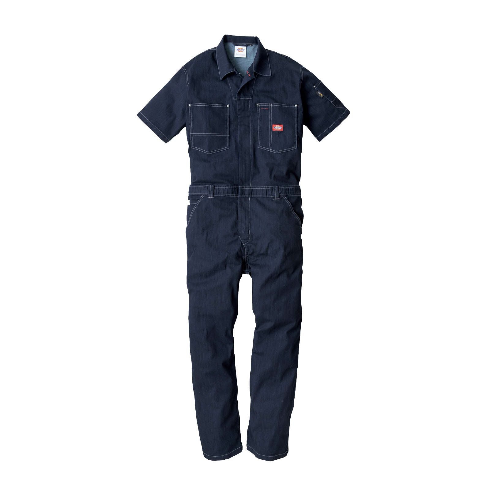 コーコス【CO-COS】Dickies CORDURAストレッチデニム半袖ツナギD-752