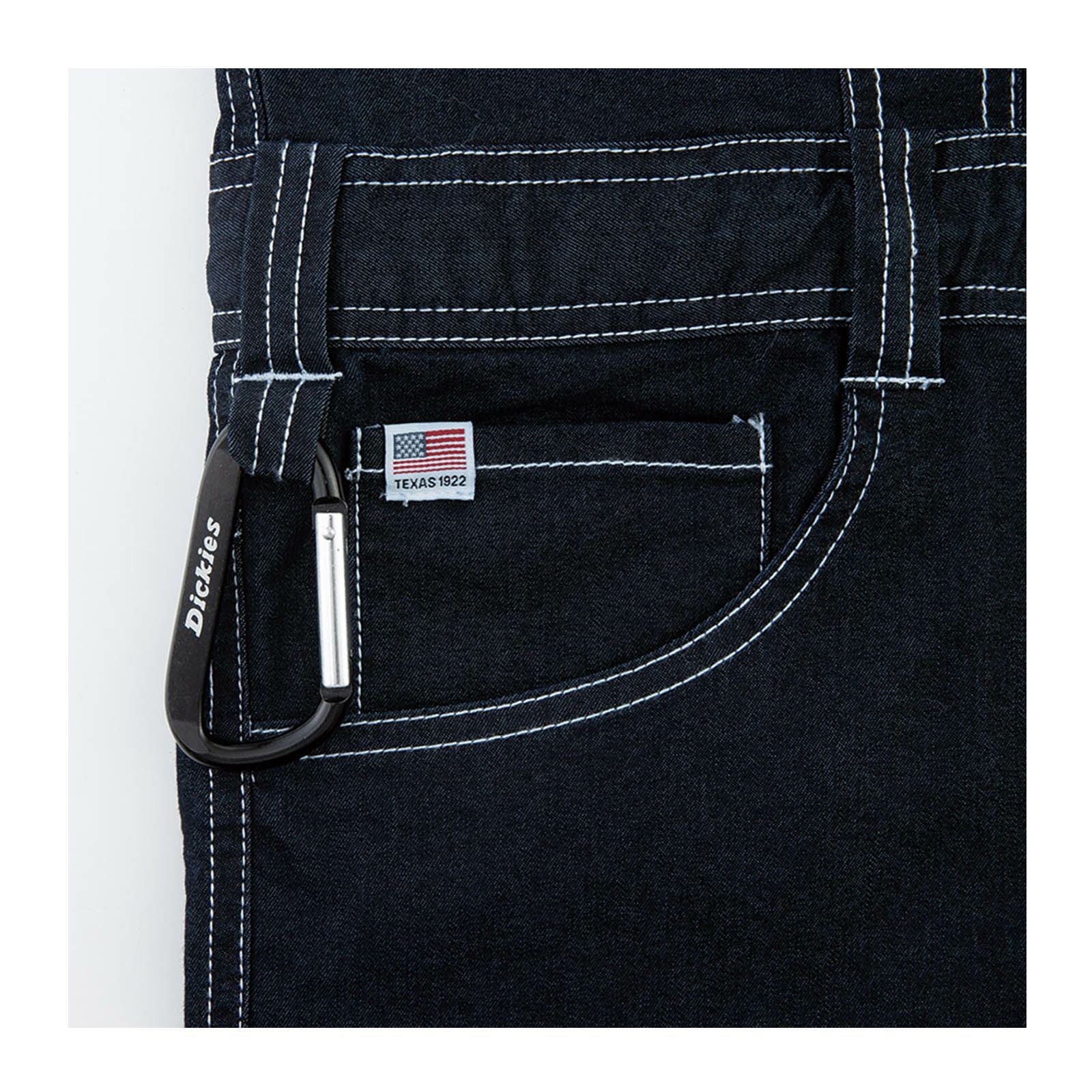 コーコス【CO-COS】Dickies CORDURAストレッチデニム半袖ツナギD-752