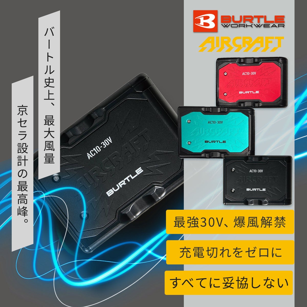 バートル エアークラフト 2026SSモデル リチウムイオンバッテリー30V AC10