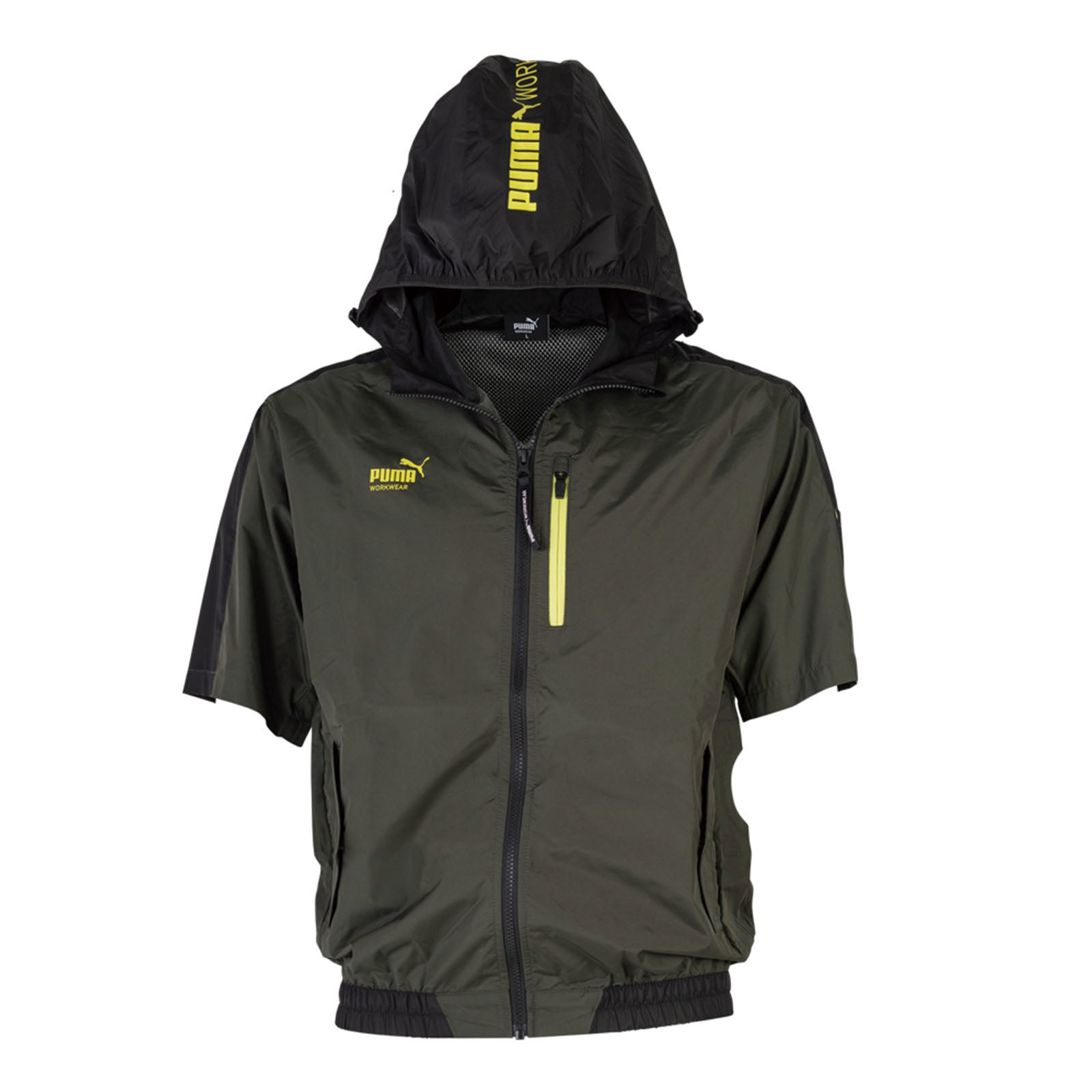 PUMA エアコンジャケット半袖フード付きハーネス対応 AT-8021N