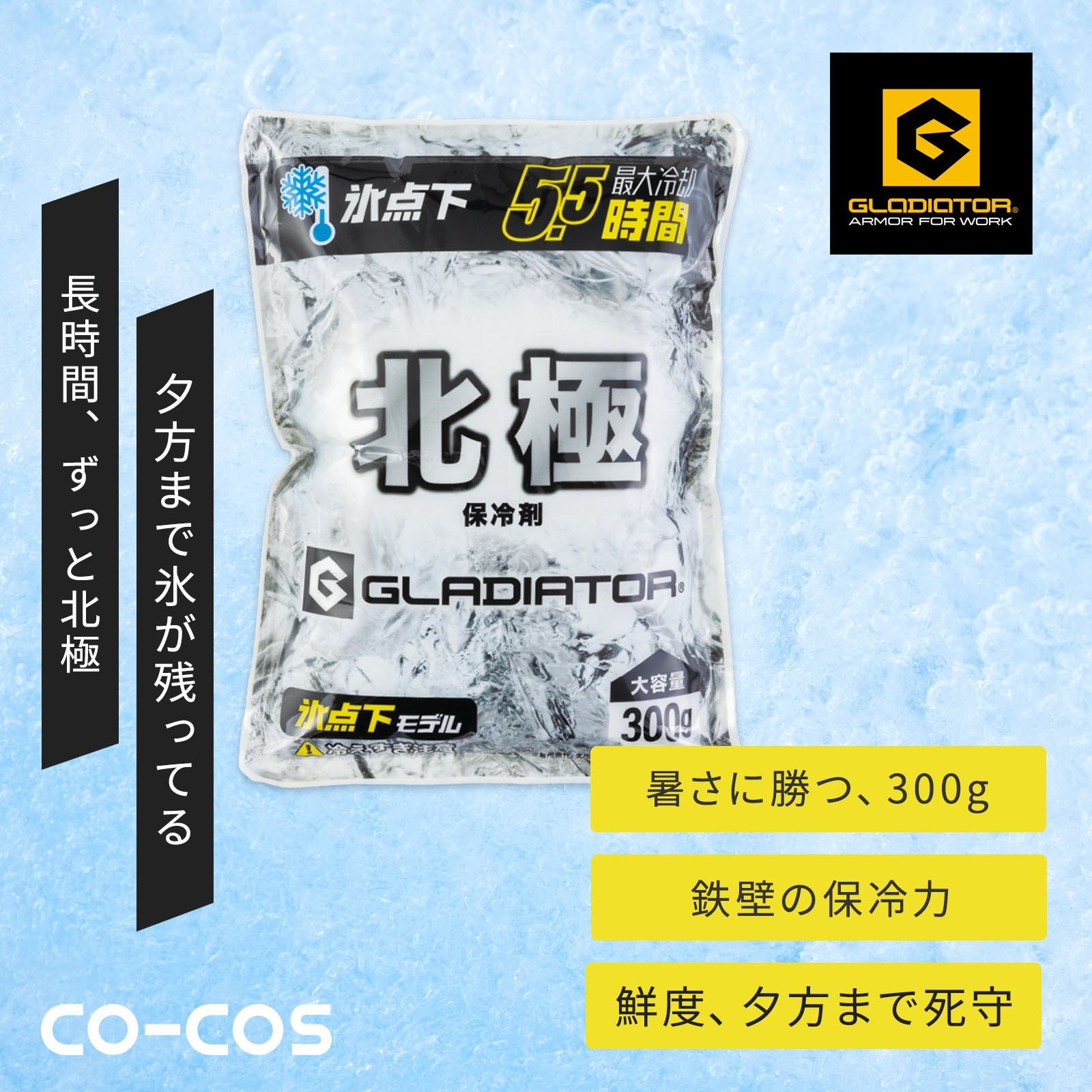 コーコスCO-COS 北極－10°保冷剤300g GI47431 - TAMAYURA公式通販