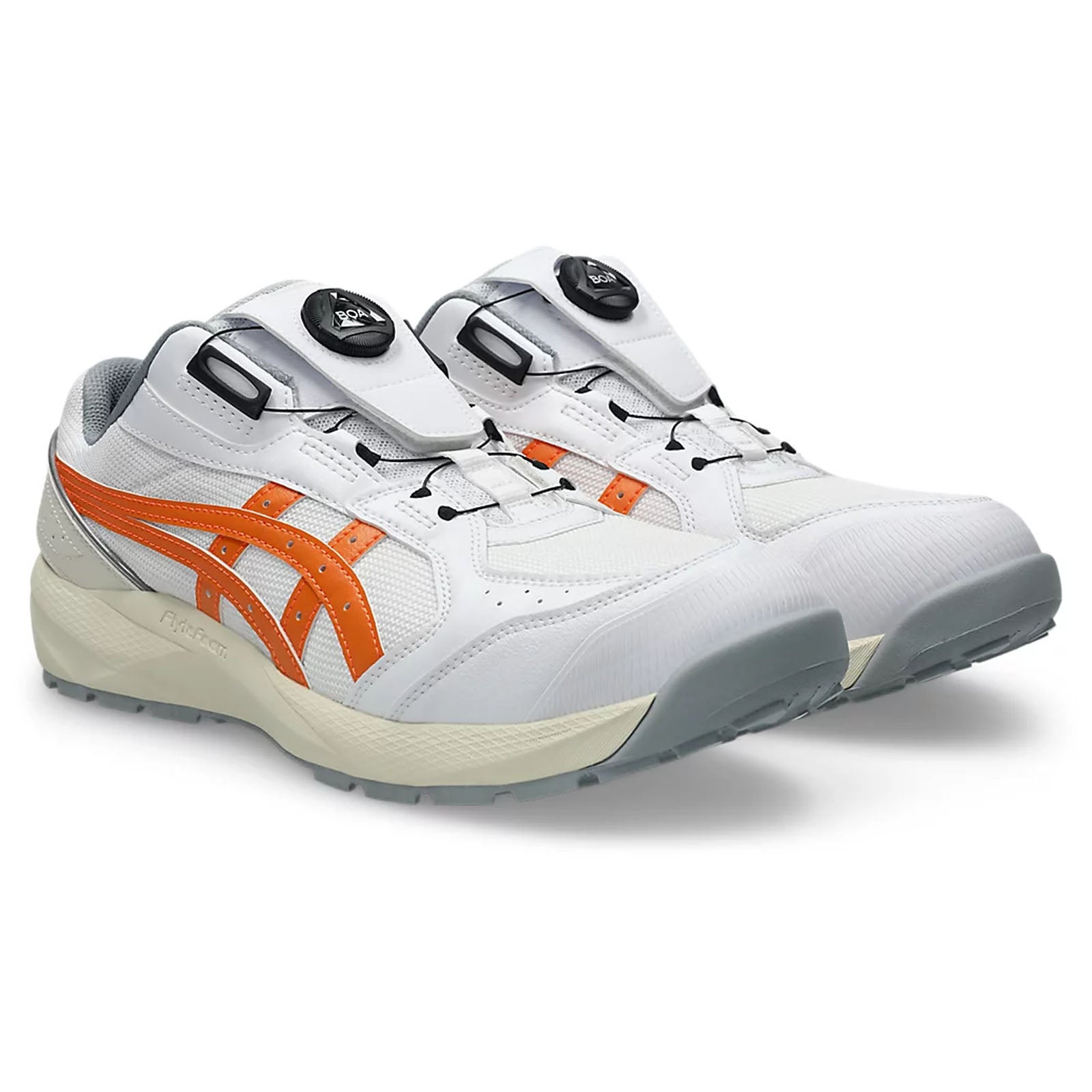 ASICS スポーツシューズ BOAシステム ホワイト/オレンジ アシックス【asics】 CP229 BOA 1273A123 - TAMAYURA公式通販