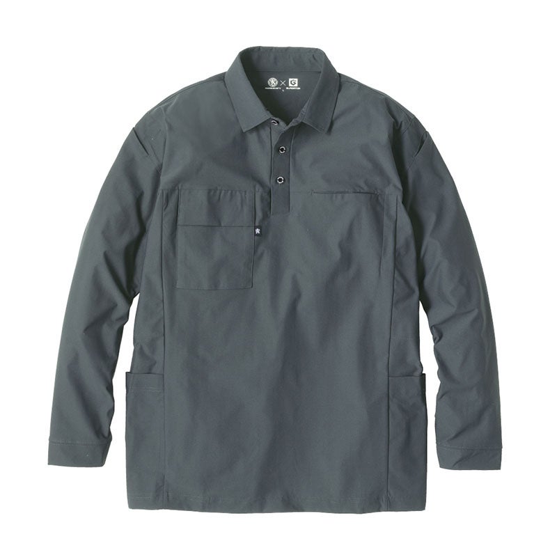 コーコス信岡【CO-COS】 サイドポケット長袖ポロ AG-3188 - TAMAYURA